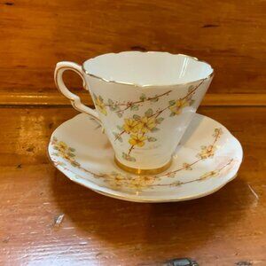 Gladstone China Crocus Cup And Saucer Set.